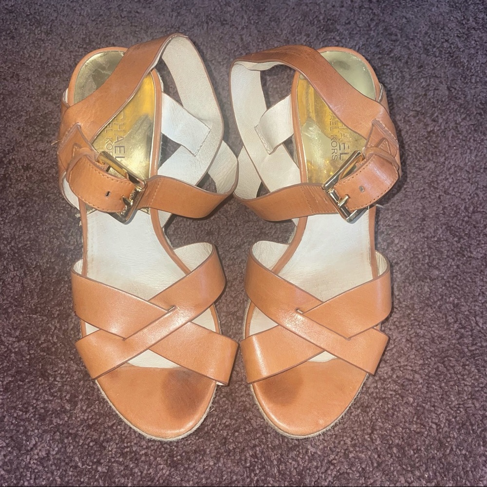 Michael Kors Brown Wedges